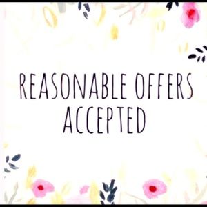 Reasonable offers accepted